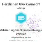 Zertifikat Onlinewerbung und Vertrieb